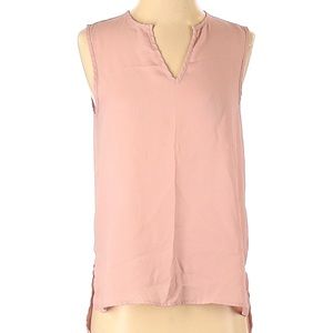 Kaileigh Pink Sleeveless Pullover Top Blouse